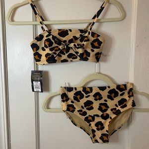 Art Class Two Piece Leopard Print Bikini